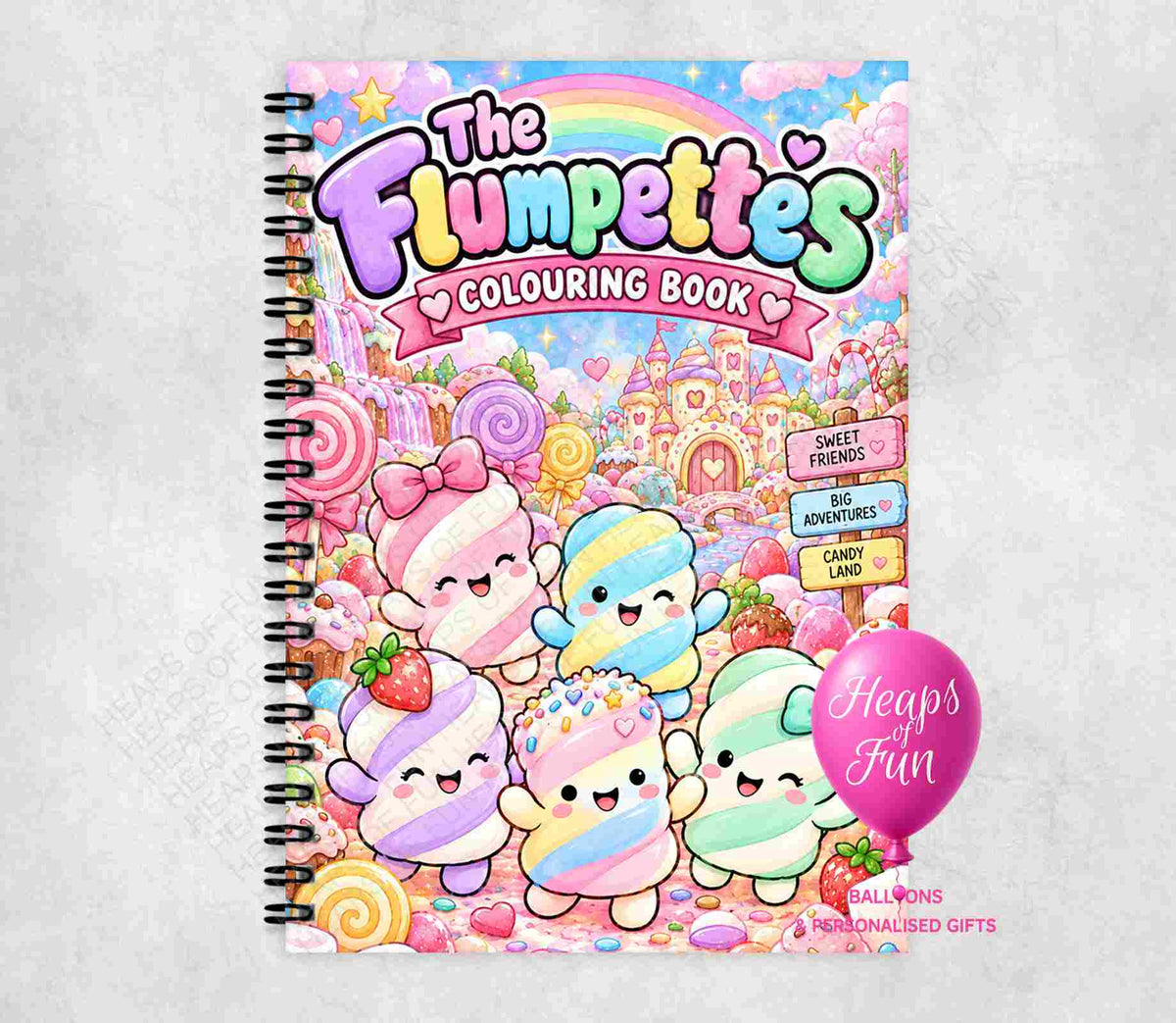 The Flumpettes Colouring Book for Kids | 20 Cute Candy Land Colouring Pages