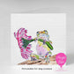 Personalised Frog Greeting Card | Cute Custom Card for Any Occasion