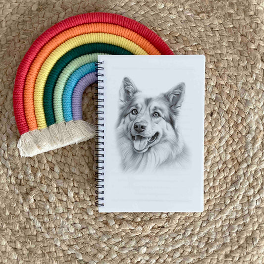 Sketchy German Shepherd Dog Notebook