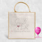 Gingle Bells Crawling all the way funny gin Christmas jute bag