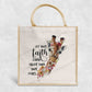 Giraffe Positive Quote Eco-Friendly Jute Bag