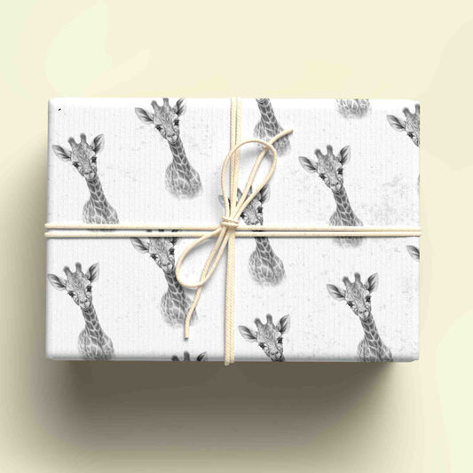 Sketchy Giraffe Wrapping Paper - For any occasion