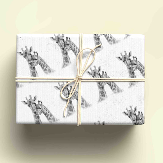 Sketchy Giraffe Wrapping Paper - For any occasion