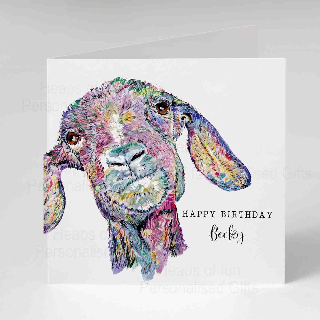 Goat Greeting Card - Any occasion