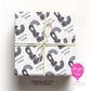 Personalised Gothic Girl Initial Wrapping Paper – Dark Cute Custom Name Gift Wrap