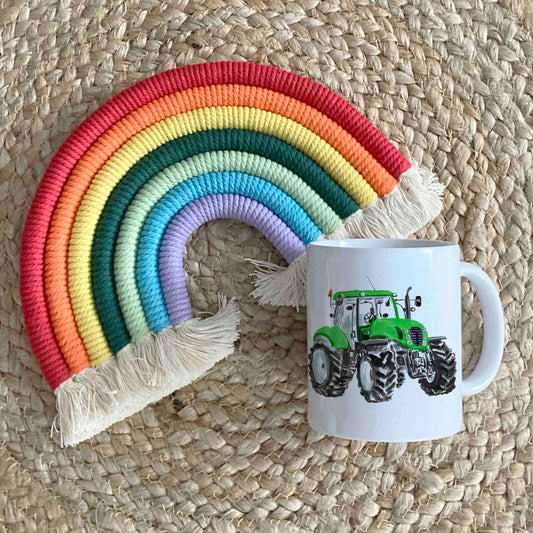 Green Tractor Mug