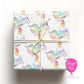 Personalised Happy Birthday Wrapping Paper – Colourful Custom Name Gift Wrap with Balloons