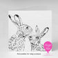 Personalised Hare Greeting Card | Custom Wildlife Card for Any Occasion