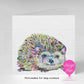 Personalised Hedgehog Greeting Card | Cute Custom Card for Any Occasion