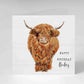 Highland Cow Greeting Card - Any occasion