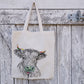 Personalised Tote Bag, Cow Tote Bag, Cow Gift, Reusable Bag