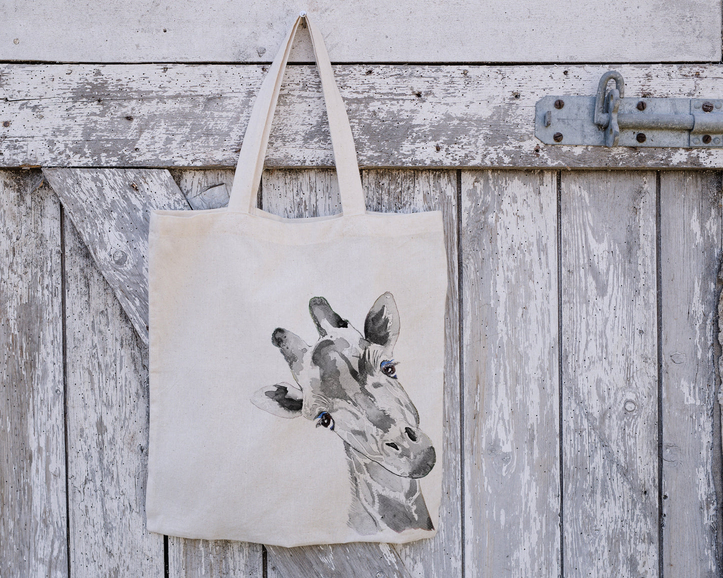 Personalised Tote Bag, Giraffe Tote Bag, Giraffe Gift, Reusable Bag