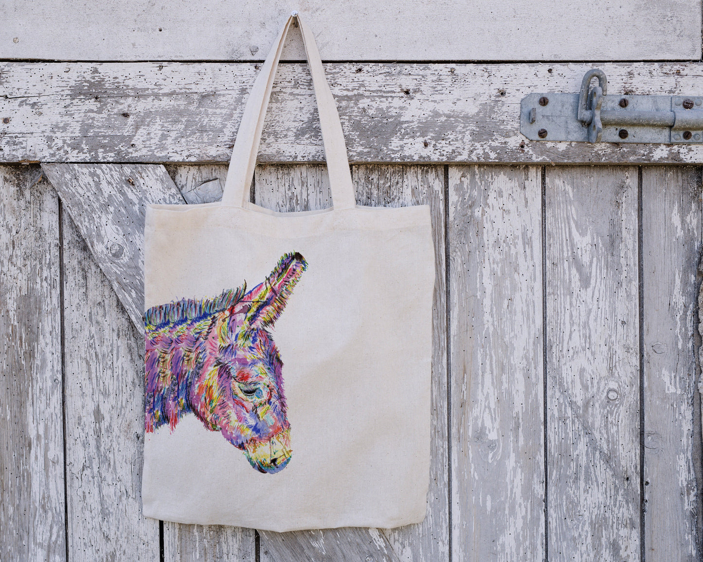 Personalised Tote Bag, Donkey Tote Bag, Donkey Gift, Reusable Bag