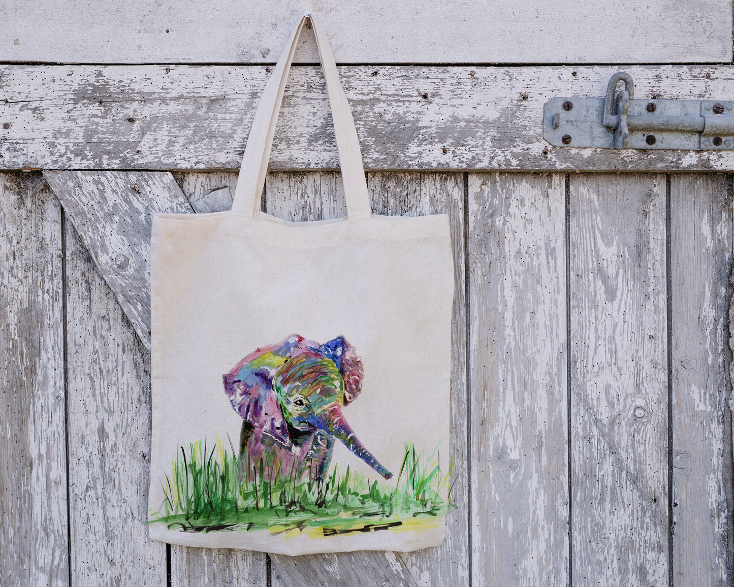 Personalised Tote Bag, Elephant Tote Bag, Elephant Gift, Reusable Bag