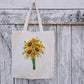 Personalised Tote Bag, Sunflower Tote Bag, Sunflower Gift, Reusable Bag