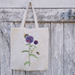 Personalised Tote Bag, Thistle Tote Bag, Thistle Gift, Reusable Bag