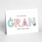 Gran Birthday Card, Gran Card, Happy Birthday Gran, Gran Birthday, Special Birthday Card for her