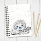 Personalised Custom A5 Hint of Colour Sloth Themed Notebook | Lined or Plain | Matching Wrapping Paper | 60 Pages | Wire Bound