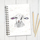 Personalised Custom A5 Lamb Themed Notebook | Lined or Plain | Matching Wrapping Paper | 60 Pages | Wire Bound