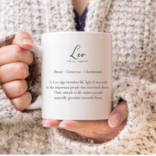 Leo Star Sign Definition Birthday Mug