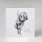 Monkey Birthday Card - Personalised Monkey Card