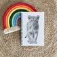 Personalised Custom A5 Sketchy Lioness Themed Notebook | Lined or Plain | Matching Wrapping Paper | 60 Pages | Wire Bound