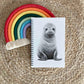 Personalised Custom A5 Sketchy Seal Themed Notebook | Lined or Plain | Matching Wrapping Paper | 60 Pages | Wire Bound