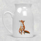 Fox Ceramic Milk Jug or Vase, Home Decor Gift