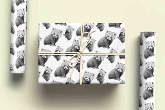 Red Panda Wrapping Paper - Personalised Gift Wrap