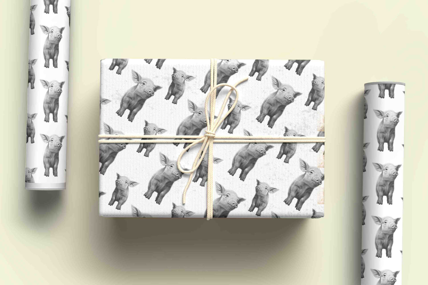 Pig Wrapping Paper, Personalised Gift Wrap, Birthday Wrapping Paper