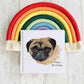 Pug Birthday Card, Personalised Dog Card, Dog Birthday Card