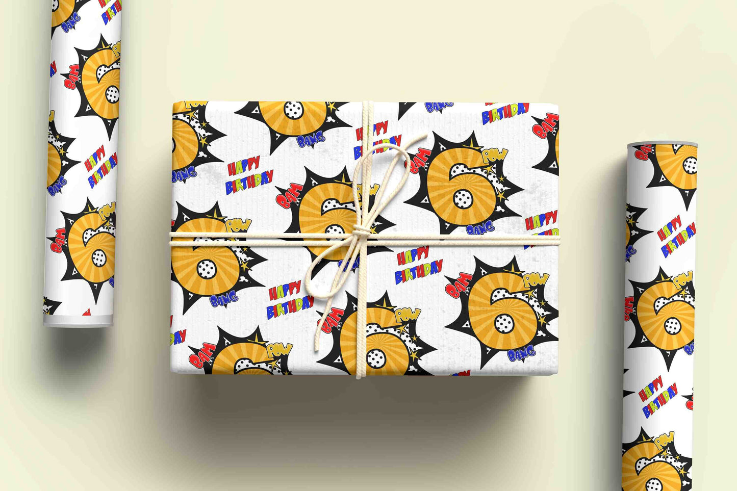 Superhero Wrapping Paper - Personalised Gift Wrap, Kids Wrapping Paper Ages 1-9