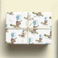 Birthday Bear Wrapping paper,  Personalised Gift Wrap, Kids Birthday Wrapping Paper