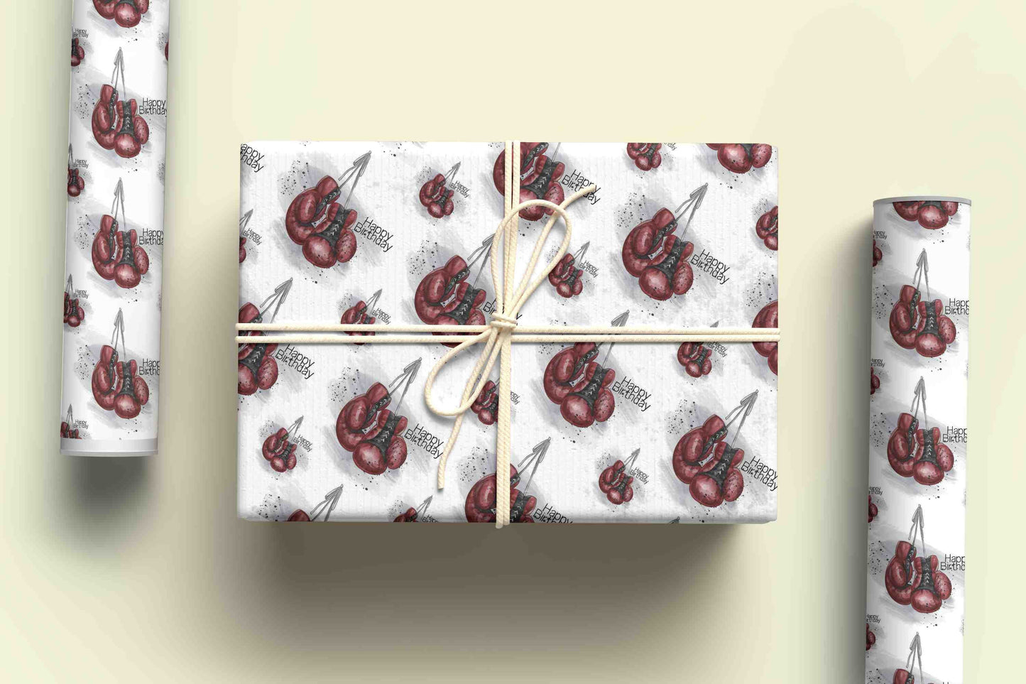 Boxing Themed Wrapping paper,  Personalised Gift Wrap, Personalised Birthday Wrapping Paper, Wrapping paper for him