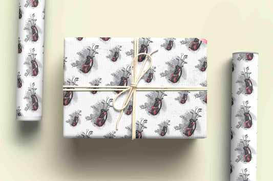 Golf Themed Wrapping Paper