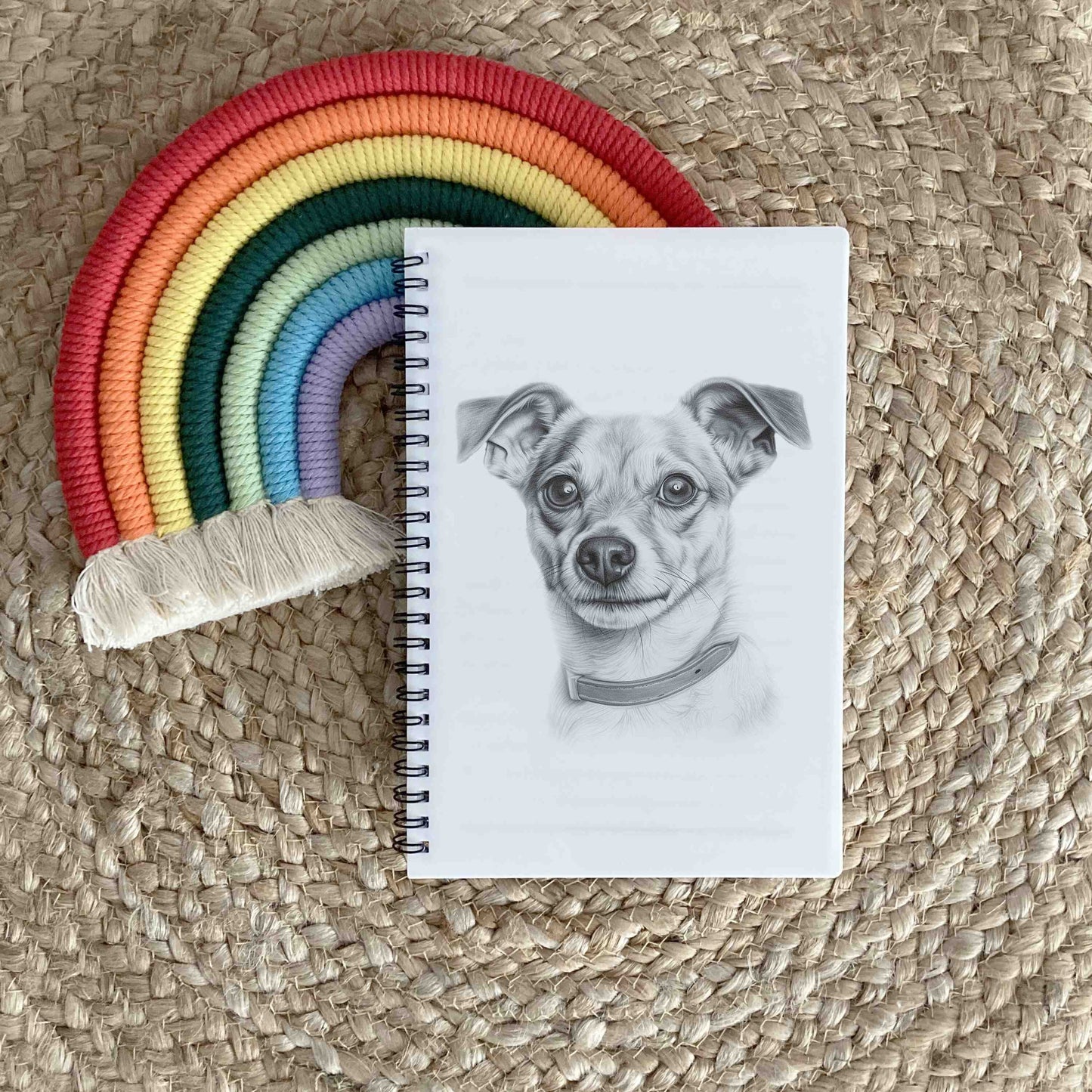 Sketchy Jachuahua Dog Notebook