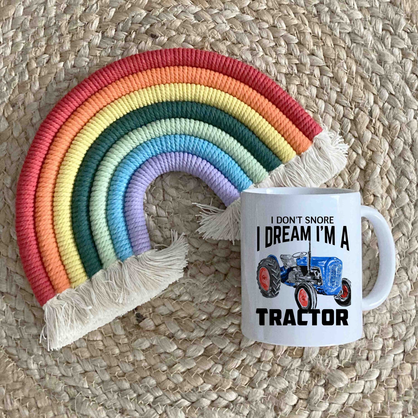 I don't snore i dream i'm a Tractor Mug - see listing for more tractor colours