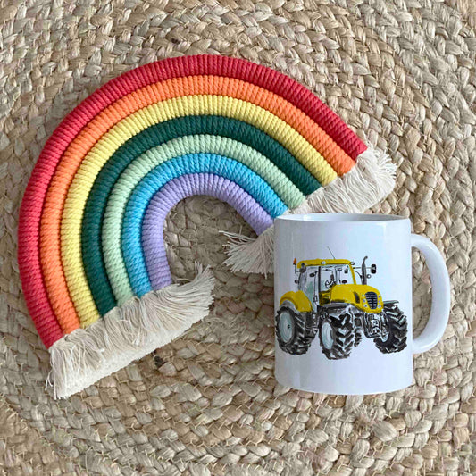 Yellow Tractor Mug