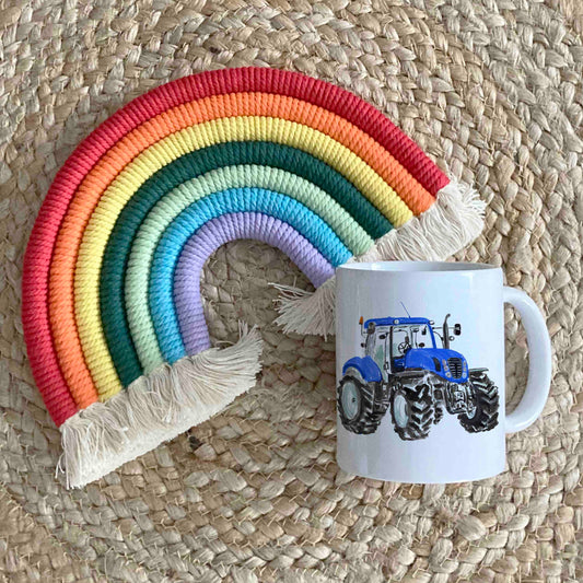 Blue Tractor Mug