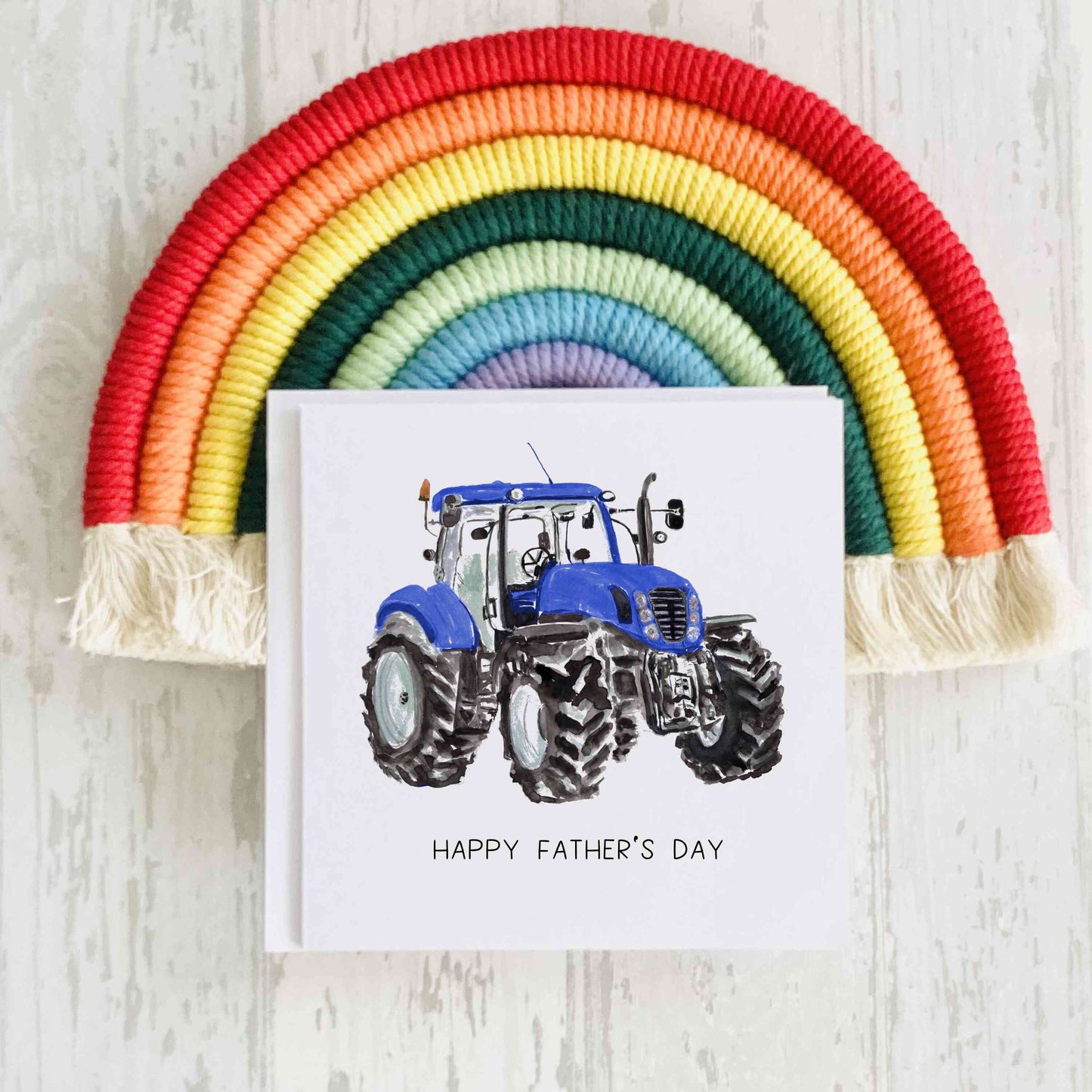 Red Tractor Birthday Card, Father's Day Card