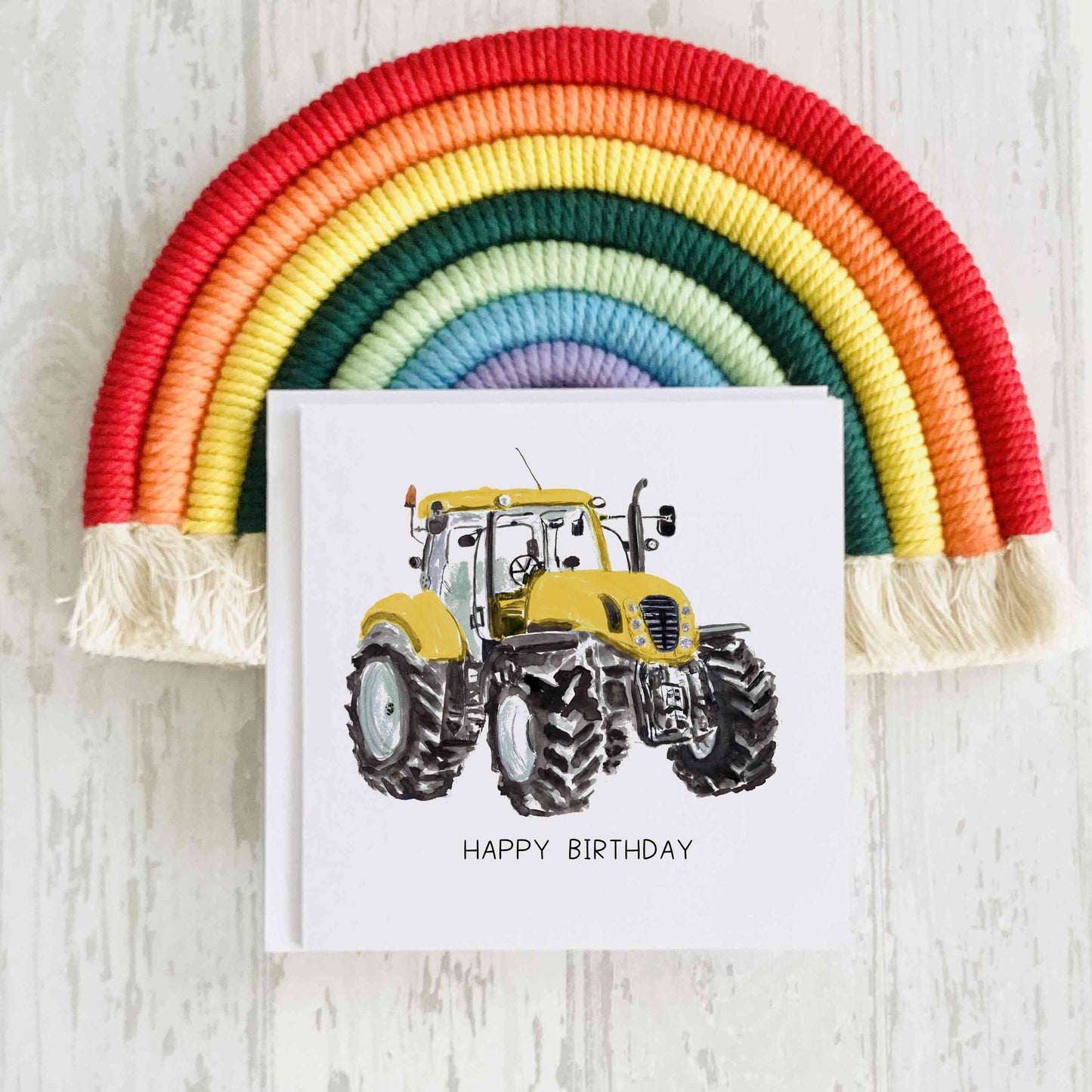 Red Tractor Birthday Card, Father's Day Card