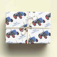 Classic Blue Tractor Father's Day Wrapping Paper