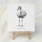 Flamingo Birthday Card - Personalised Flamingo Card