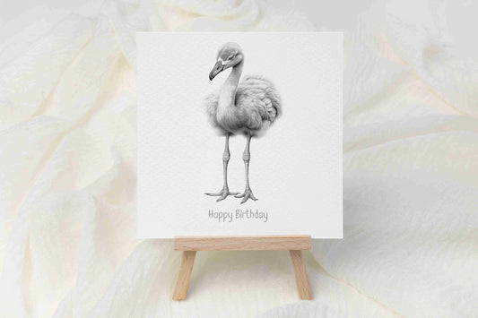 Flamingo Birthday Card - Personalised Flamingo Card