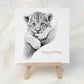 Lion Cub Birthday Card - Personalised Lion Cub Card