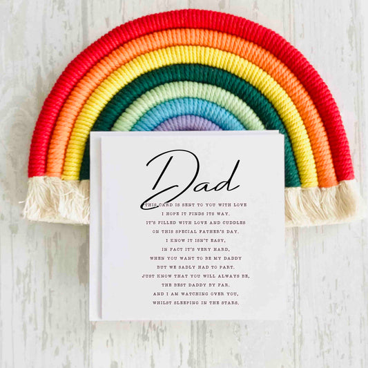 Father's Day from Heaven, Father's Day Poem Card,