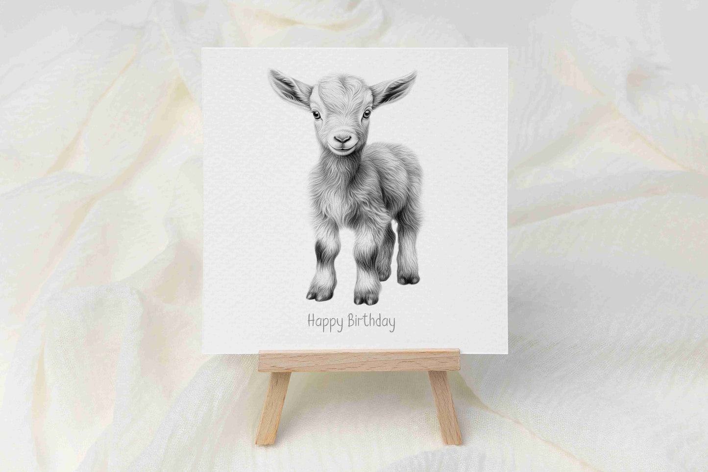 Goat Birthday Card - Personalised Goat Card