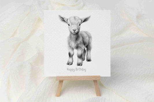 Goat Birthday Card - Personalised Goat Card