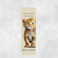 Personalised Teacher Lion Bookmark, Thank you end of term Gift, Teacher Appreciation Gift