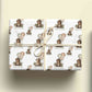 Personalised Monkey Birthday Wrapping Paper, Gift Wrap